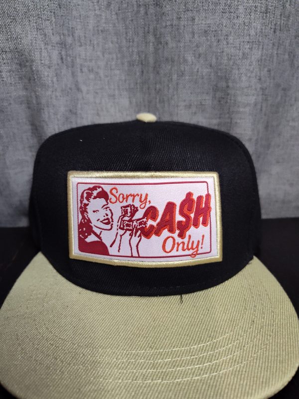 Sorry Cash Only Straight Bill Snap Back Cap - Image 3