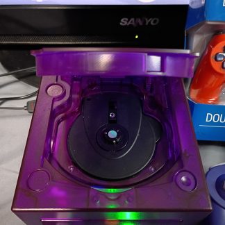 Atomic Purple Modded Nintendo GameCube | PicoBoot + Swiss | Internal Bluetooth | 256GB SD Card | 3 Controllers | Disc Drive Fully Functional