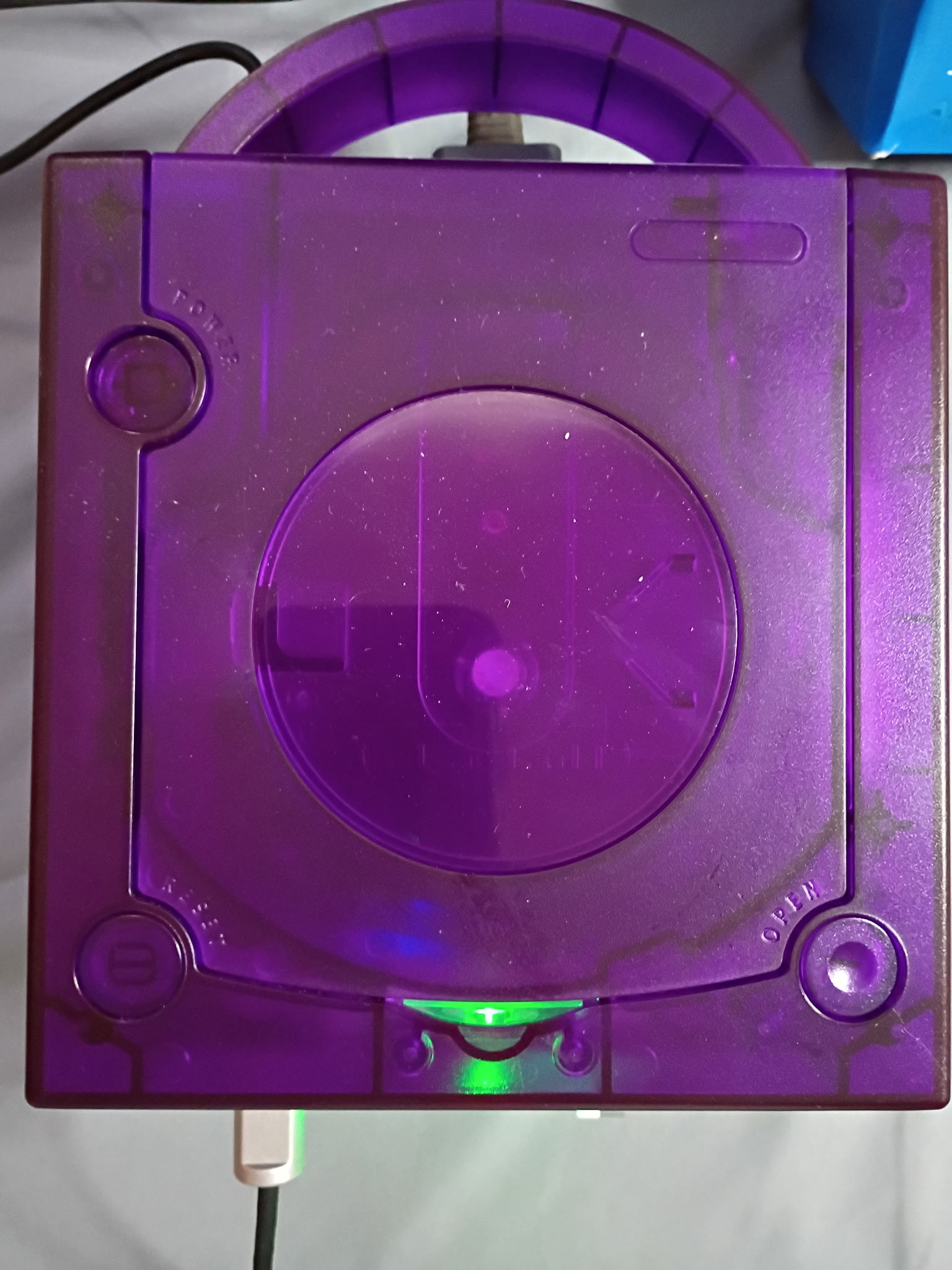 Atomic Purple Modded Nintendo GameCube | PicoBoot + Swiss | Internal Bluetooth | 256GB SD Card | 3 Controllers | Disc Drive Fully Functional - Image 7