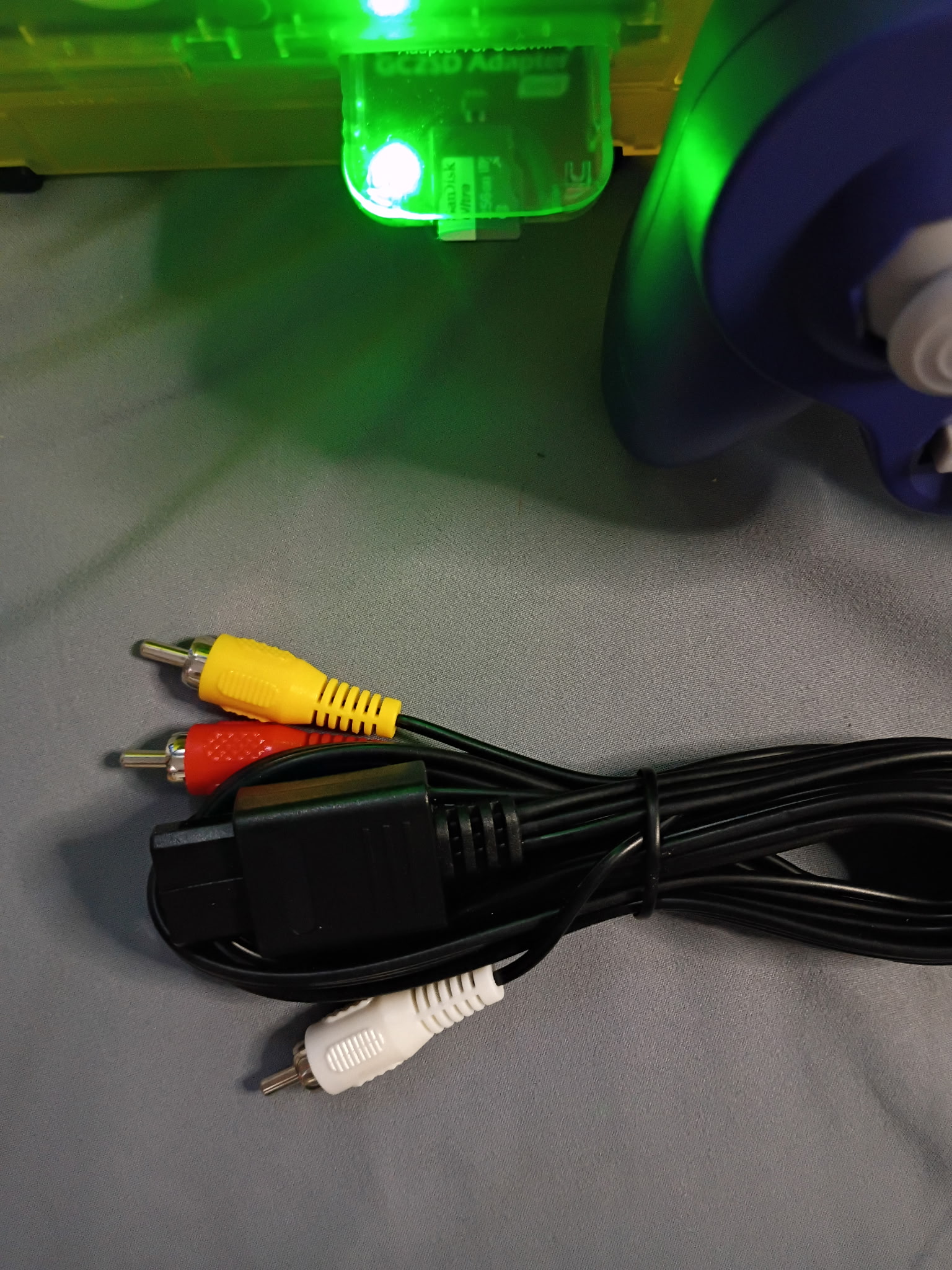 Extreme Green Modded Nintendo GameCube | PicoBoot + Swiss | USB-C Powered | Internal Bluetooth | HDMI Adapter | 256GB SD Card - Image 7